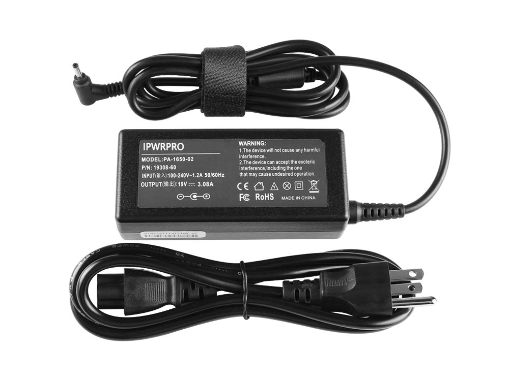 (image for) 60W IPWRPRO Laptop Charger Compatible With Eee Slate B121-1A031F + Power Cord