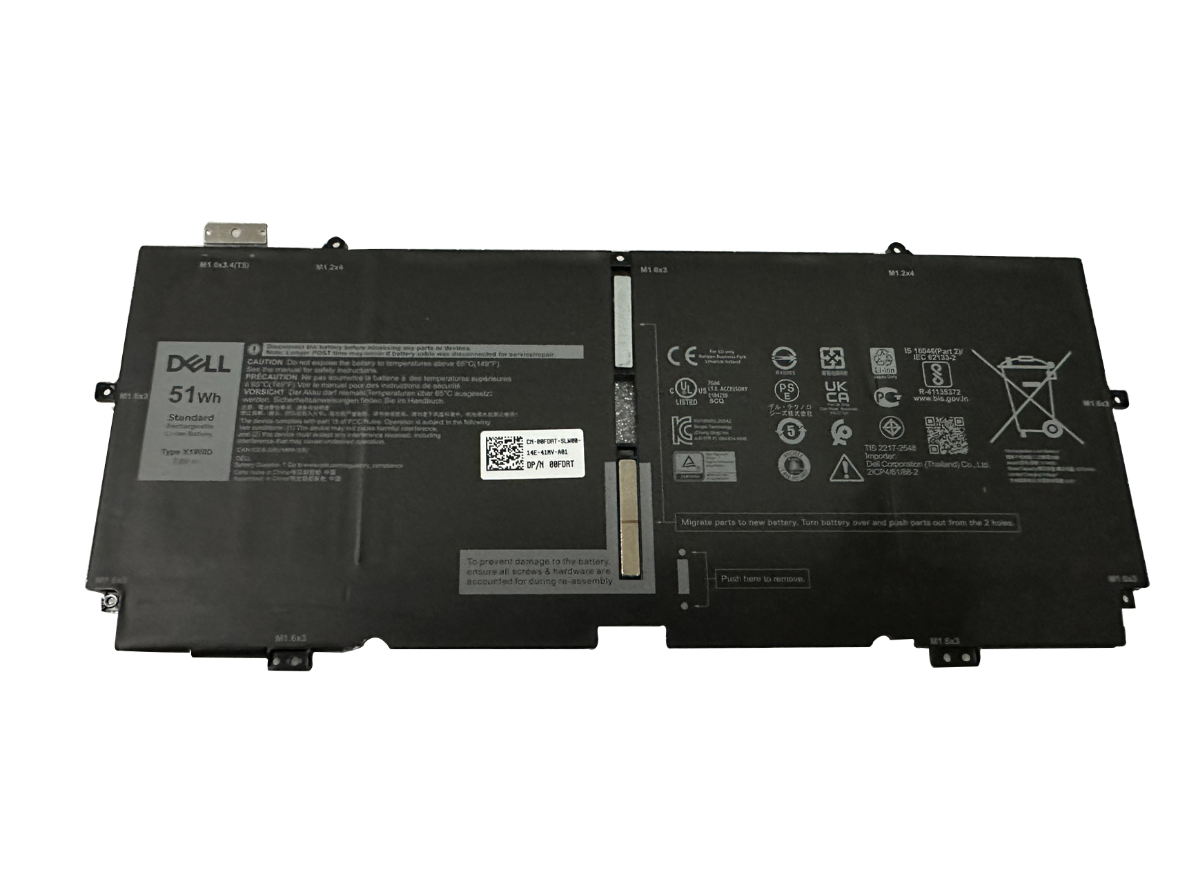 (image for) 6710mAh 51Wh Dell 52TWH Battery