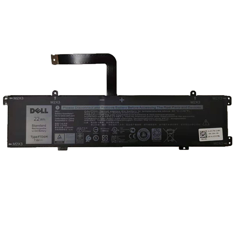 (image for) Original 2750mAh 22Wh 2-Cell Dell 6HHW5 FTD6M Battery